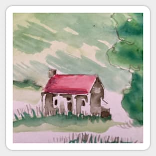 Arrowtown cottage Sticker